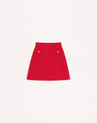 Crepe Couture Short Skirt