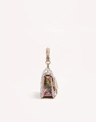 Valentino Garavani LocÃ² Small Embroidered Shoulder Bag With Jewel Logo