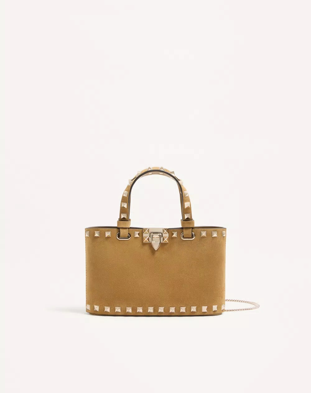 Rockstud Mini Suede Shopping Bag