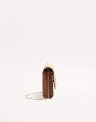 Mini Rockstud Raffia Shoulder Bag