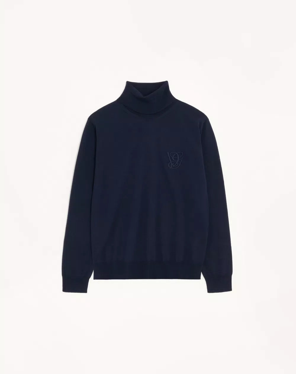 Valentino wool high-neck sweater with VG embroidery