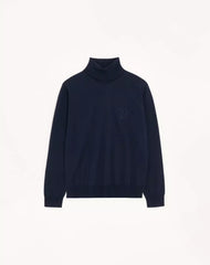 Valentino wool high-neck sweater with VG embroidery
