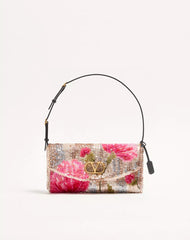 Valentino Garavani Devain Small Embroidered Shoulder Bag