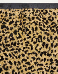 Jacquard Animal Print Lurex Knit Short Skirt