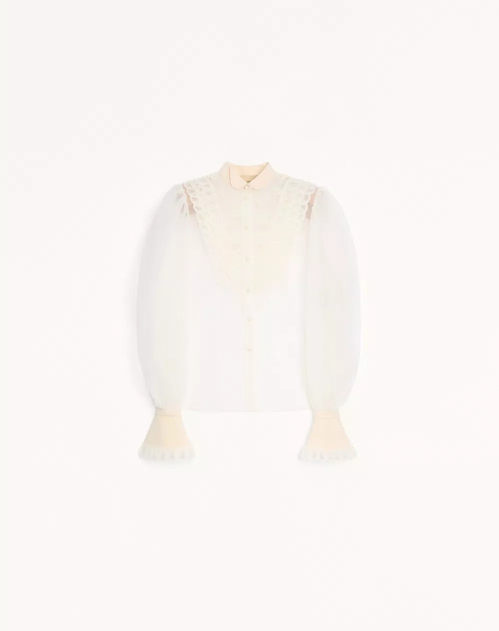 Embroidered Organza Shirt