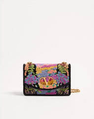 Valentino Garavani Vain Embroidered Shoulder Bag