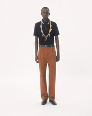 Cotton PiquÃ© Polo Shirt With VLogo Patch