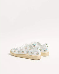 Royco Trainer In Nappa Calfskin With Le Chat De La Maison Pattern
