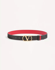 VLogo Signature Reversible Shiny Calfskin Belt - 30Mm / 1.2 In.