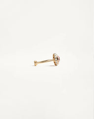 Vlogo Signature Ring In Metal, Enamel And Crystals