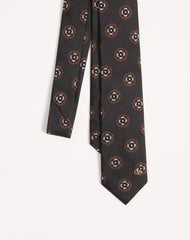 Valentie Silk Jacquard Tie With Geometric Pattern