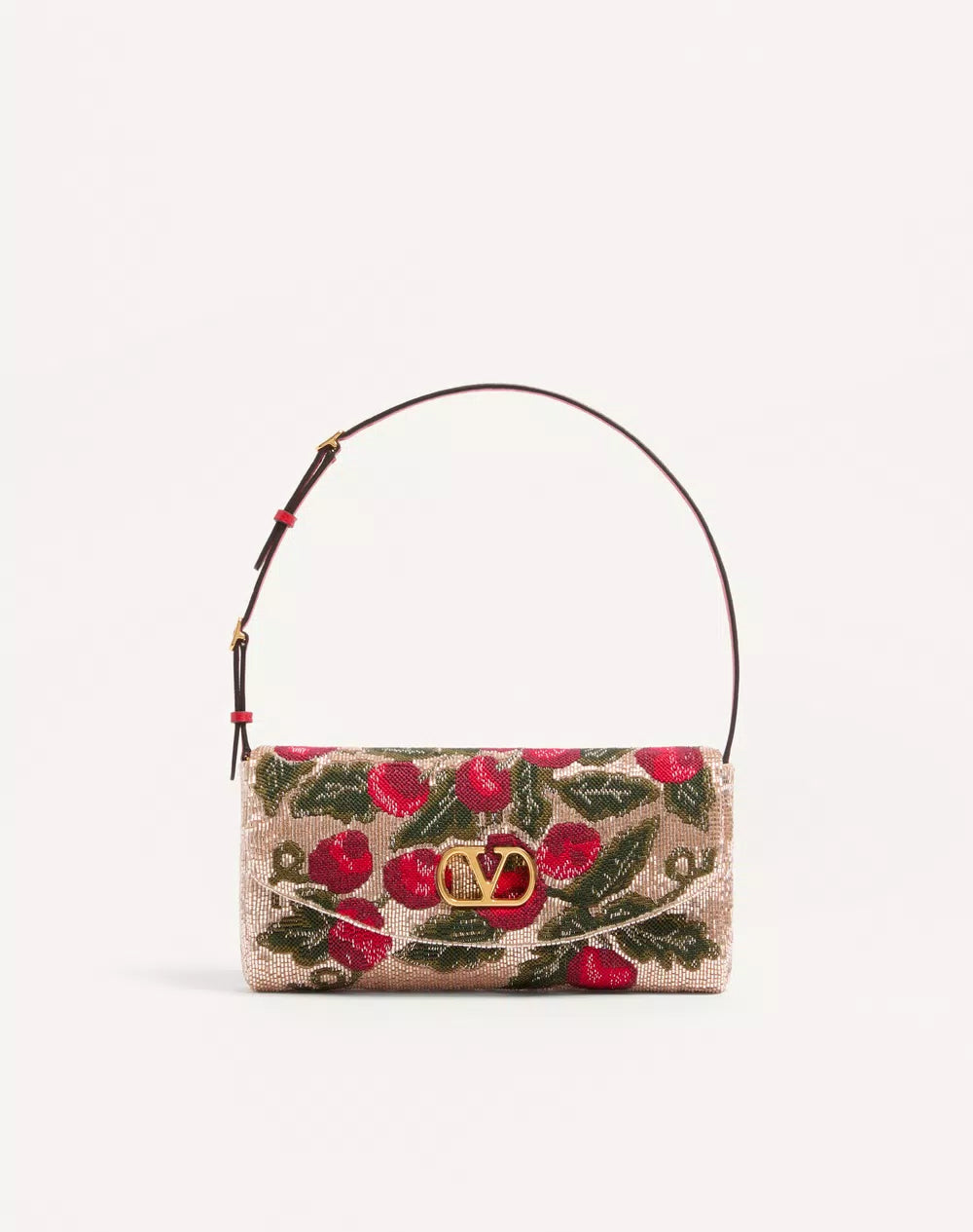 Valentino Garavani Devain Embroidered Small Shoulder Bag