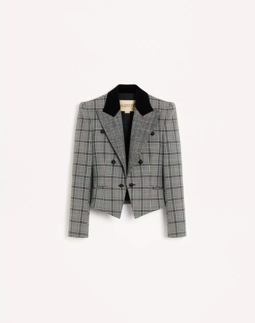 Wool Jacket With Check Pattern