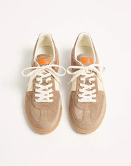 Upvillage Low Top Trainer In Split Leather And Calfskin Nappa Leather