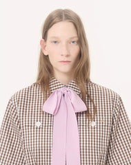 Short Dress In Vichy Cotton
