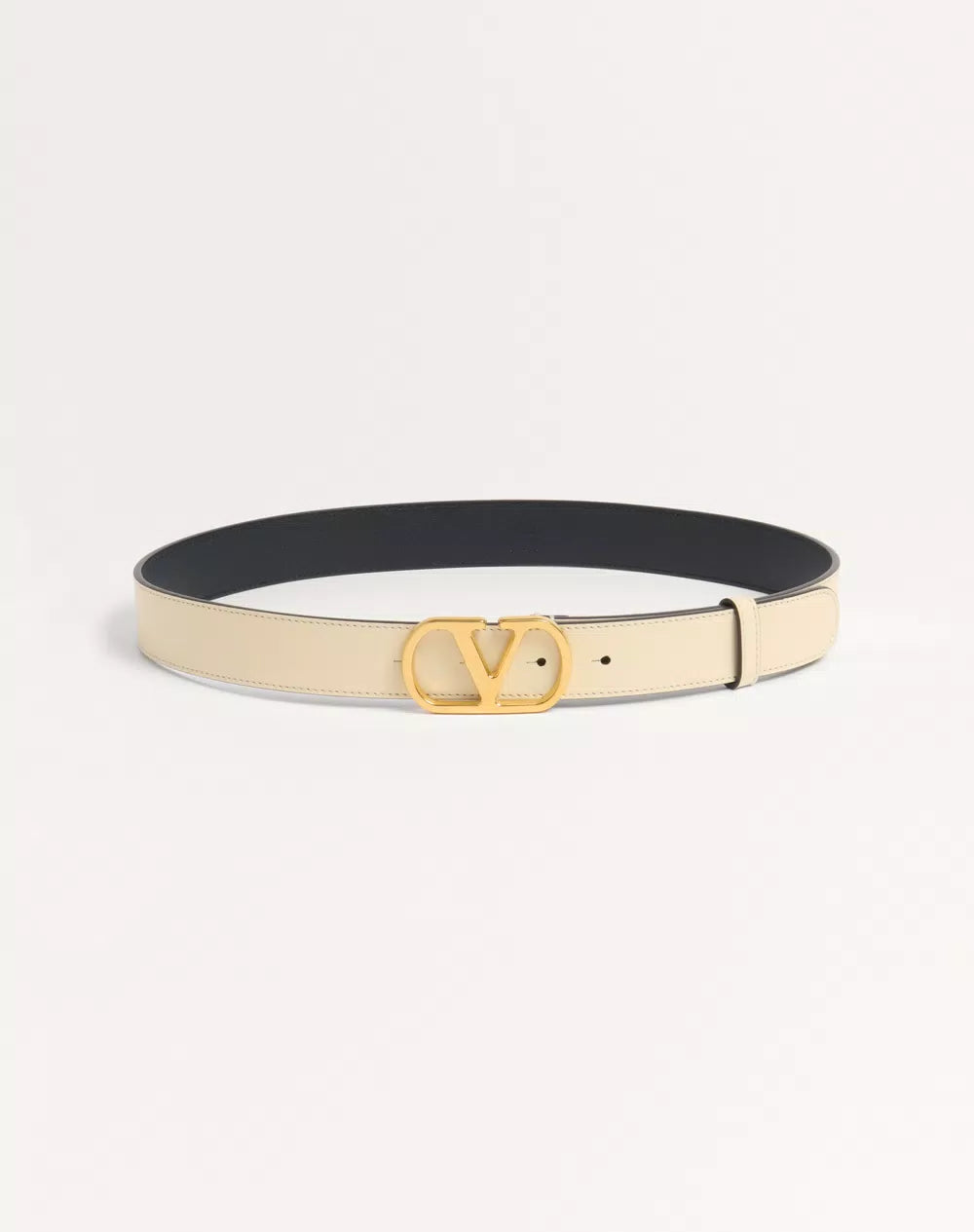 VLogo Signature Belt In Shiny Calfskin 30 Mm