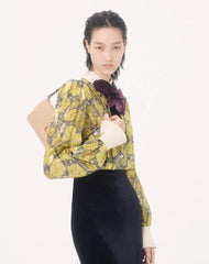 Lurex Shirt With AprÃ¨s L'Hiver Poppies Print