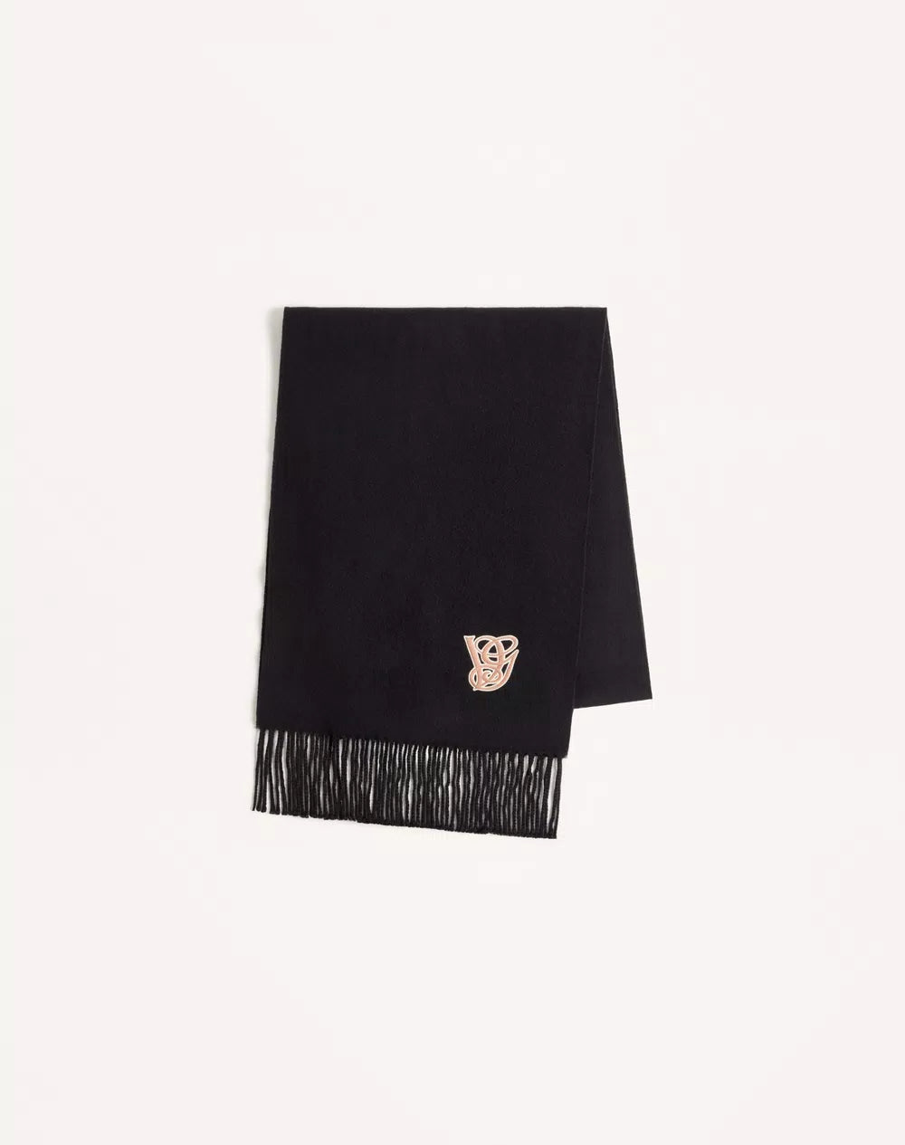 Valentino Garavani Embroidered Wool And Cashmere Scarf