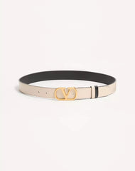 VLogo Signature Reversible Shiny Calfskin Belt - 30Mm / 1.2 In.