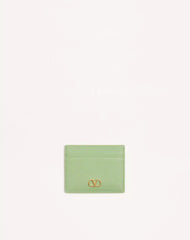 VLogo Signature Grainy Calfskin Card Holder