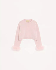 Cashmere Jumper With Feathers