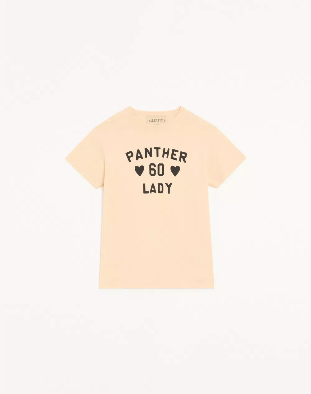 Cotton Jersey T-Shirt With Panther Lady Print