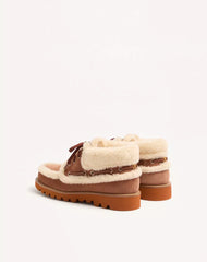 Palm Avenue Ankle Boot In Crust Leather And Wool