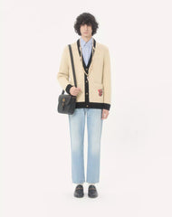 Valentino Wool Cardigan With Embroidered Vg