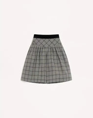 Wool Bermuda Shorts With Check Pattern