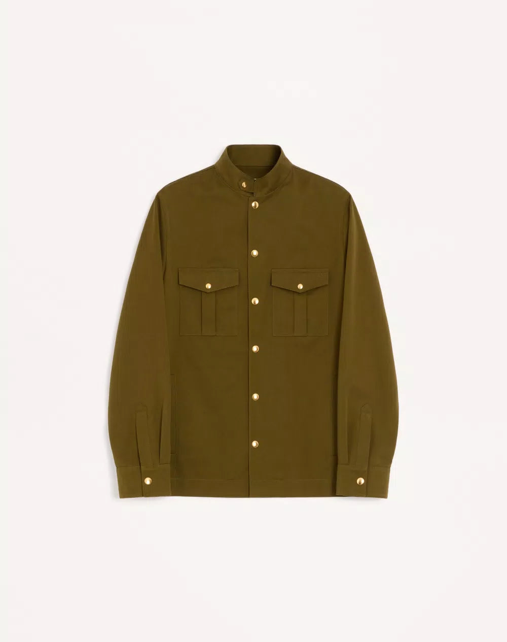 Valentino Shirt Jacket In CannetÃ© Cotton With VLogo Embroidery
