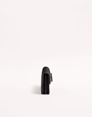 VLogo Signature Grainy Calfskin Wallet With Chain