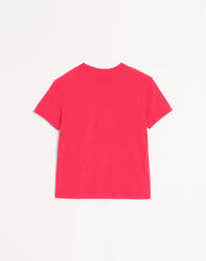 Cotton T-Shirt With VLogo Patch